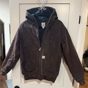 Carhartt Dark Brown Hooded Coat